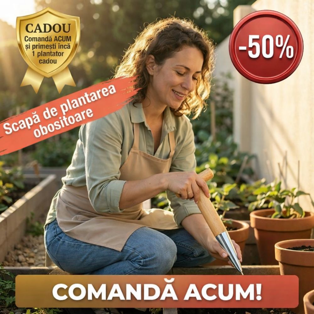 2 Plantatoare Manuale pentru plante+cadou