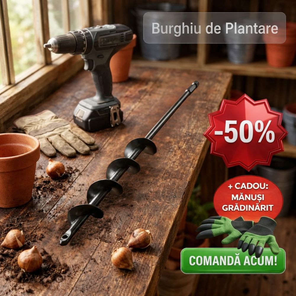 Burghiu 5x22+1 set manusi gradinarit