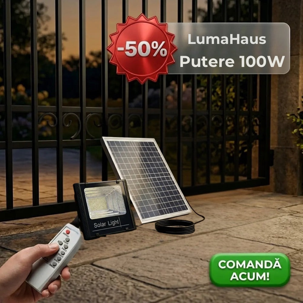 lampa solara premium 100w+cadou