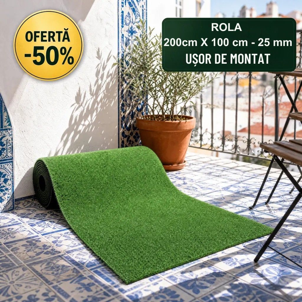 rola gazon artificial