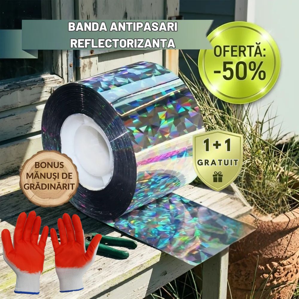 2 Benzi Reflectorinzate+manusi gradinarit