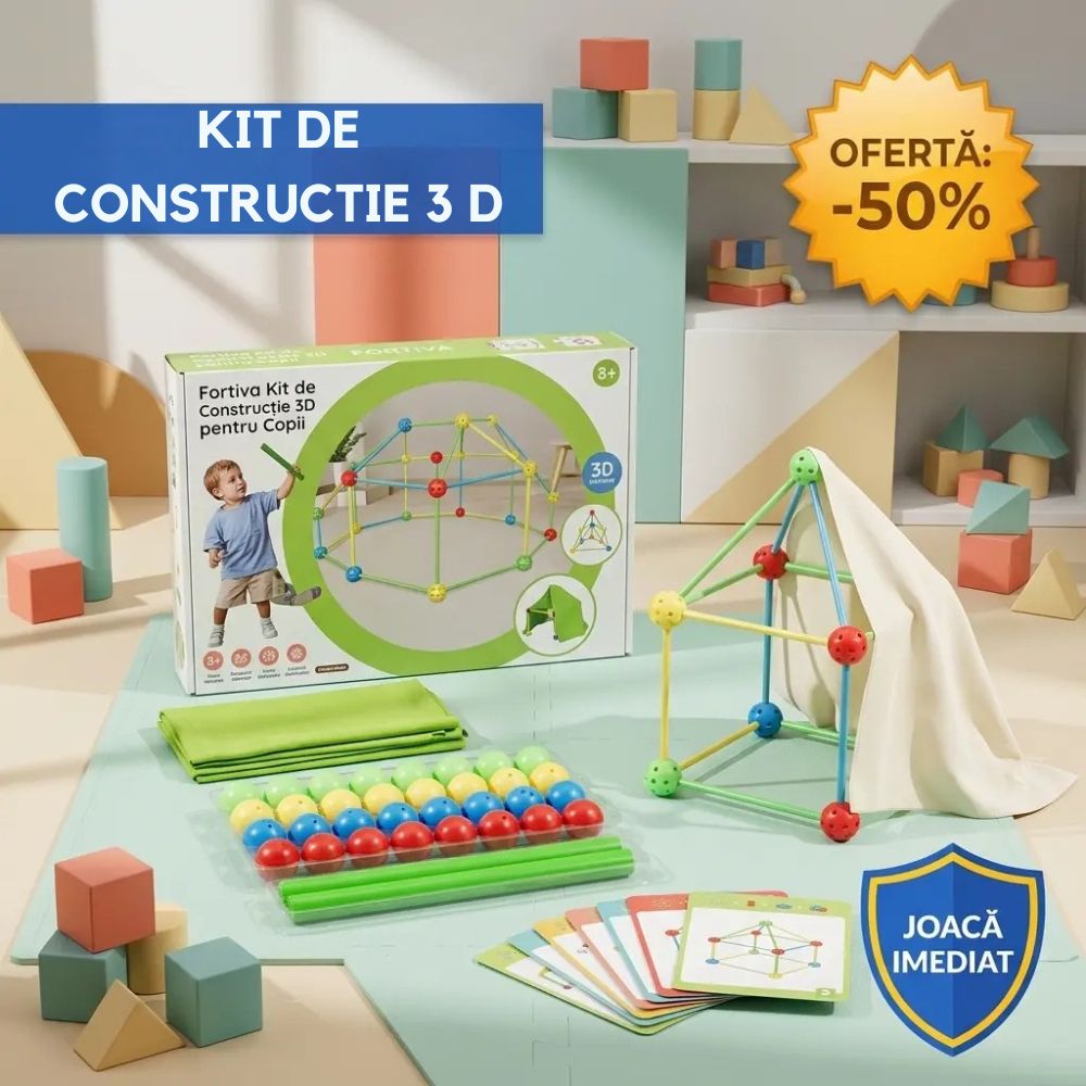 kit de constructie 3D pentru copii