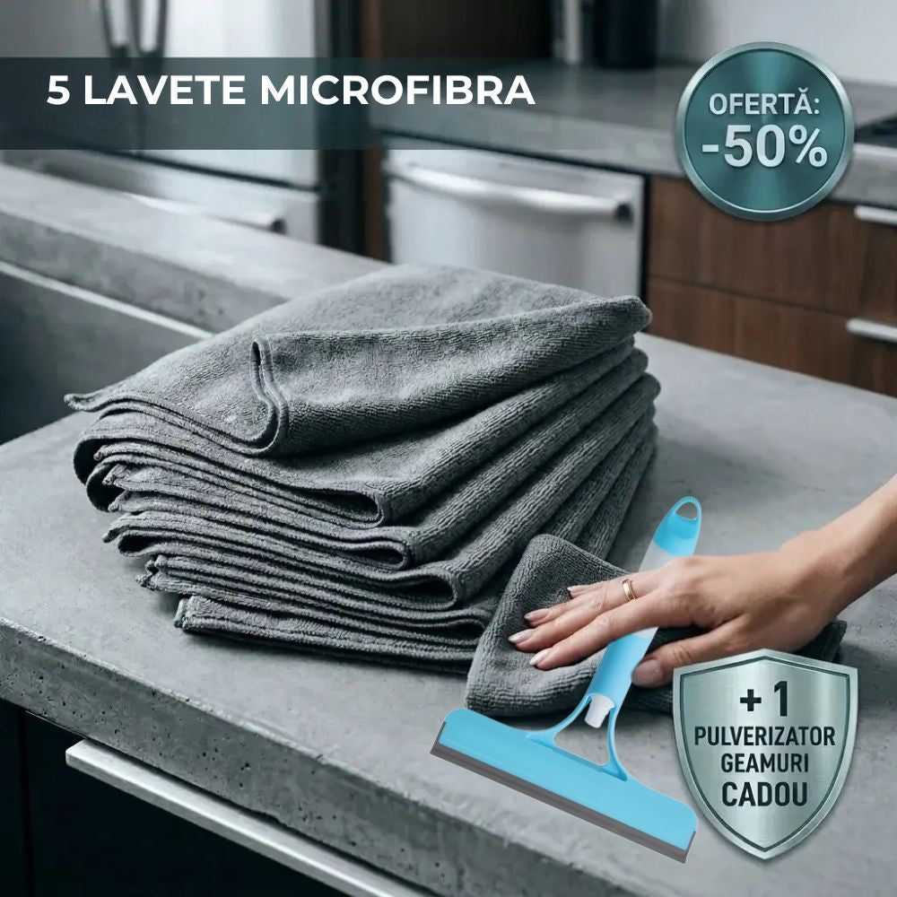 5 lavete microfibra