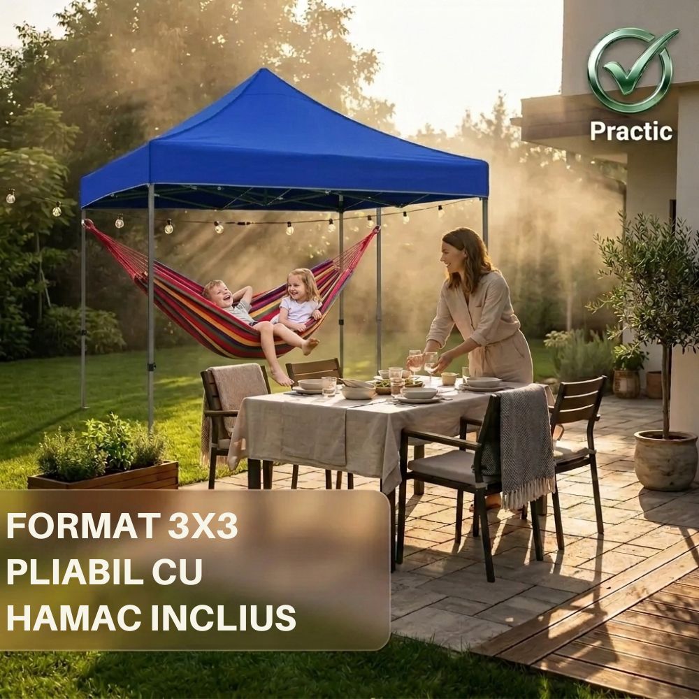 cort/pavilion 3x3+hamac