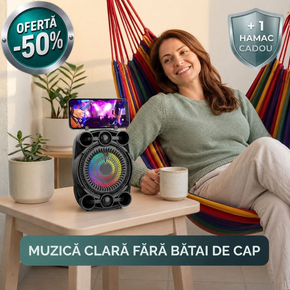 boxa portabila+hamac