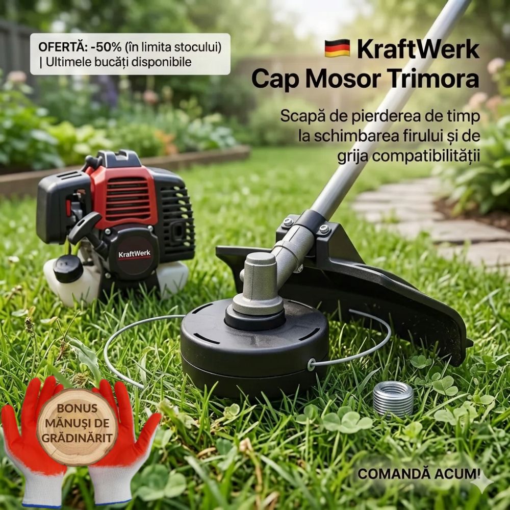 trimmer motocoasa+manusi gradinarit