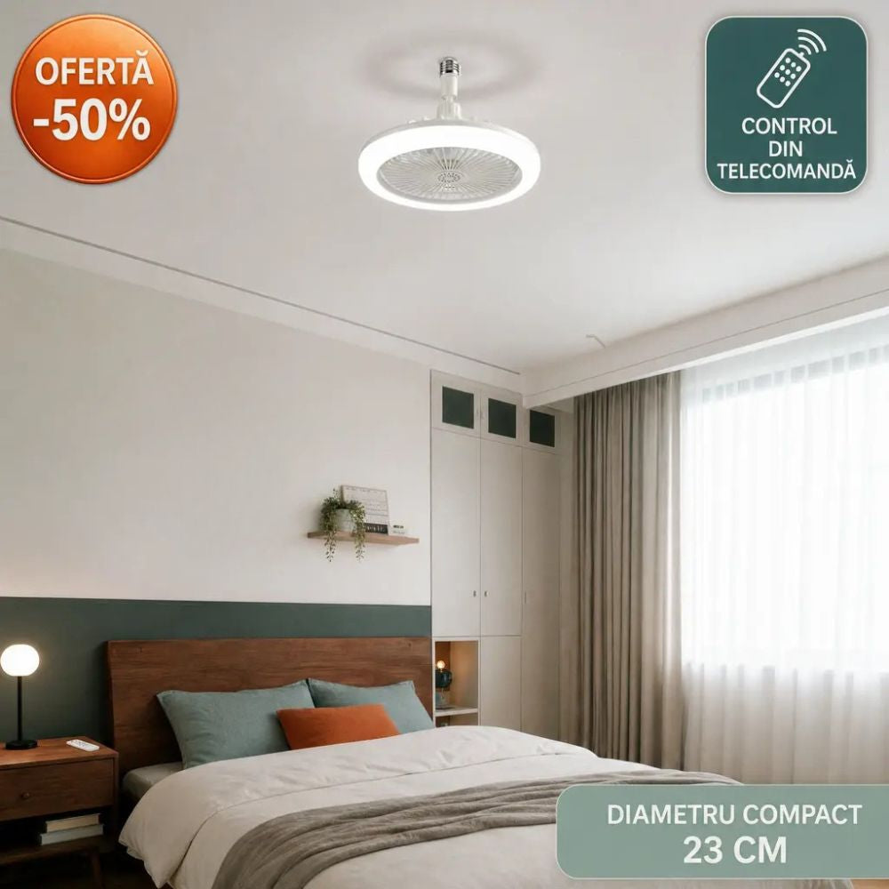 lampa cu ventilator