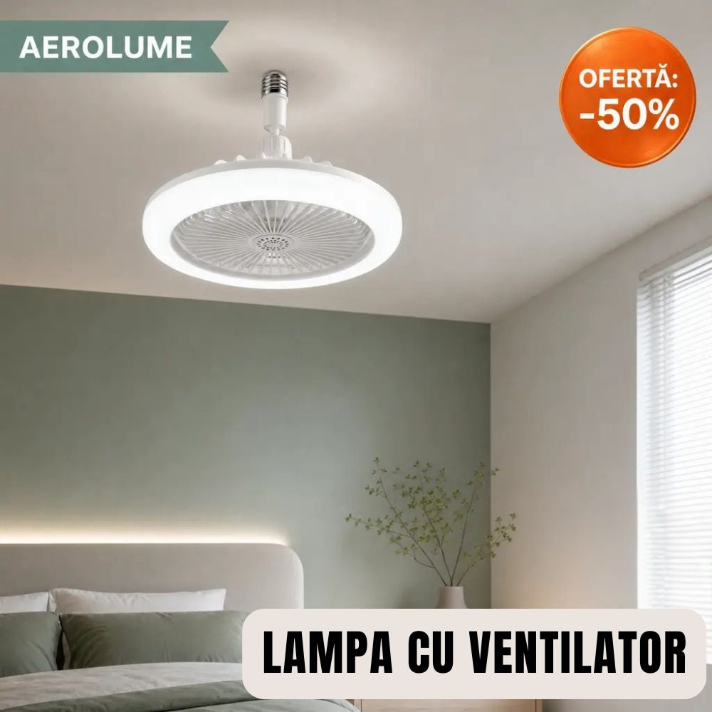 lampa cu ventilator