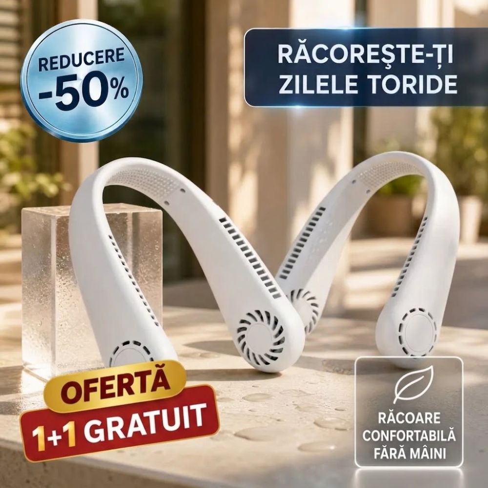 2 ventilatoare portabile de gat