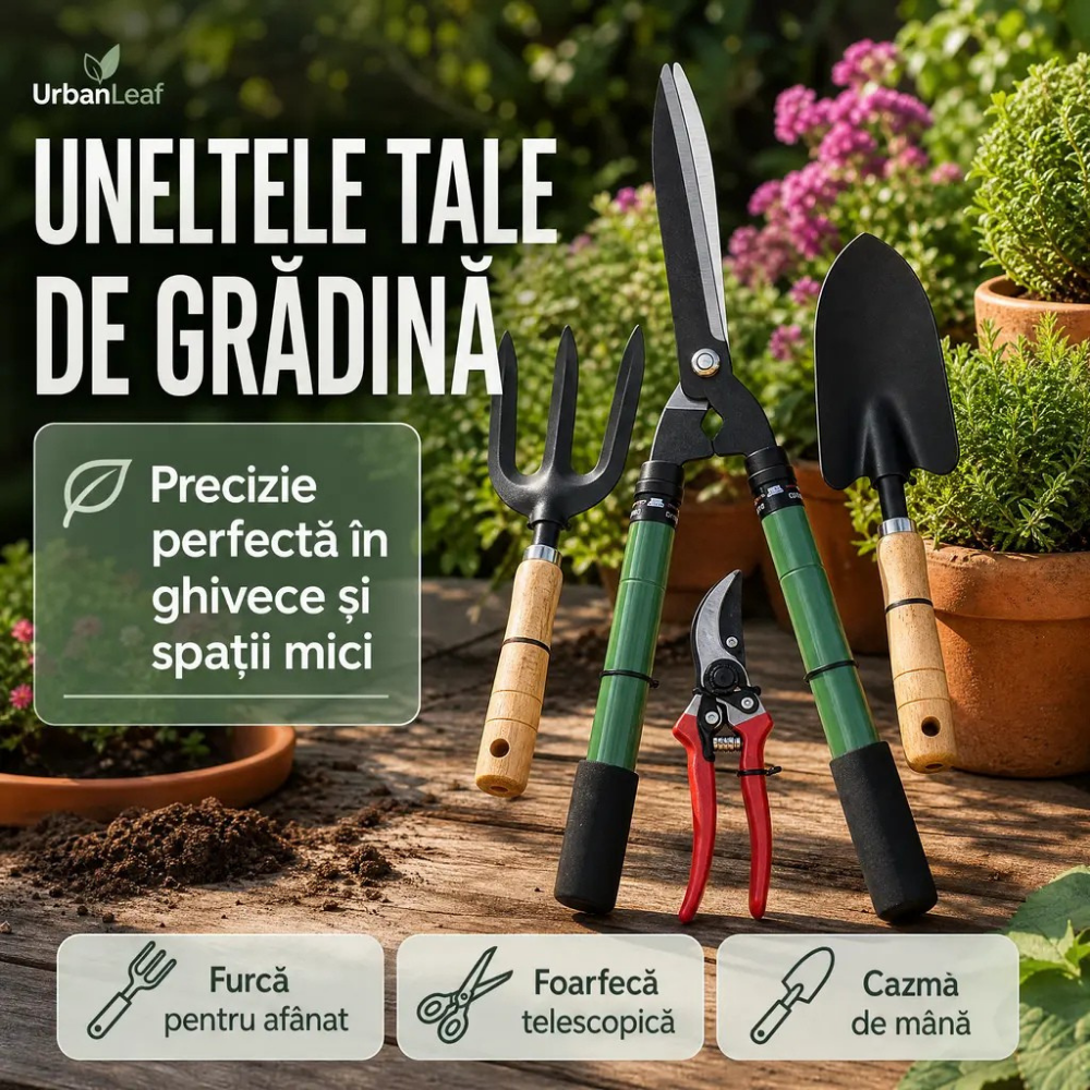 set 4 ustensile gradinarit