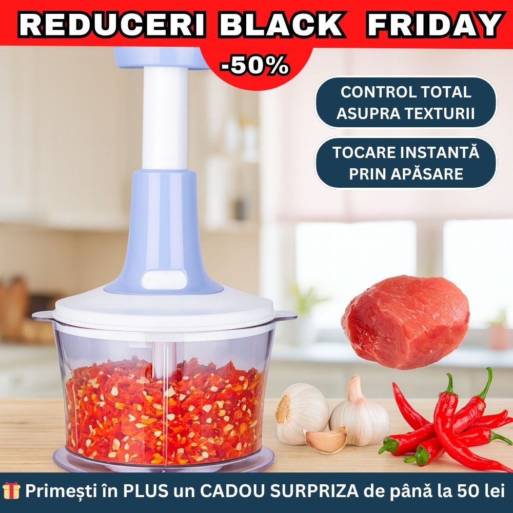 Oferta -50% tocator manual+cadou