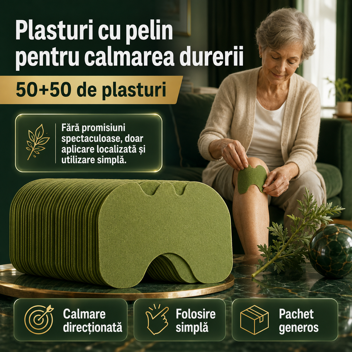 100 plasturi pelin