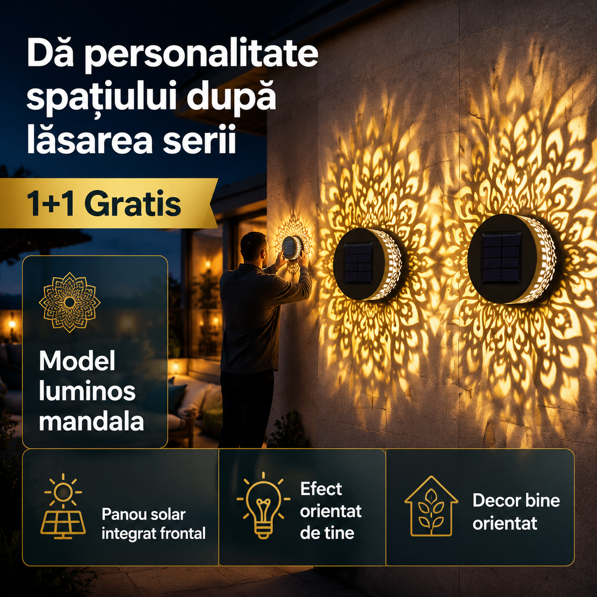 lampa solara mandala