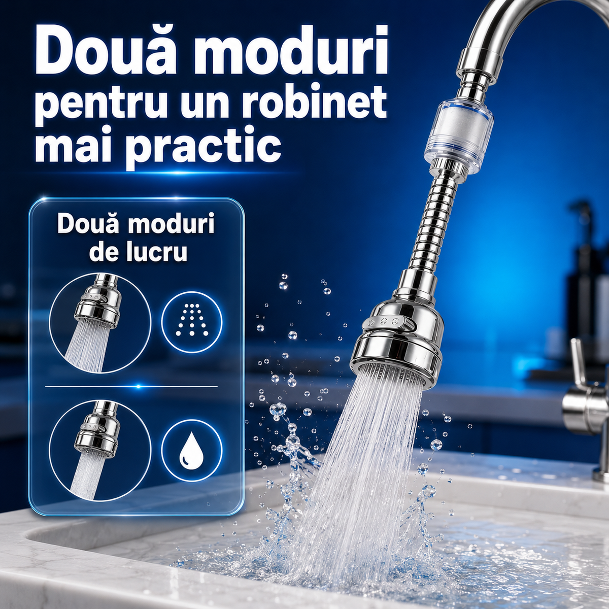 Adaptor robinet+filtru