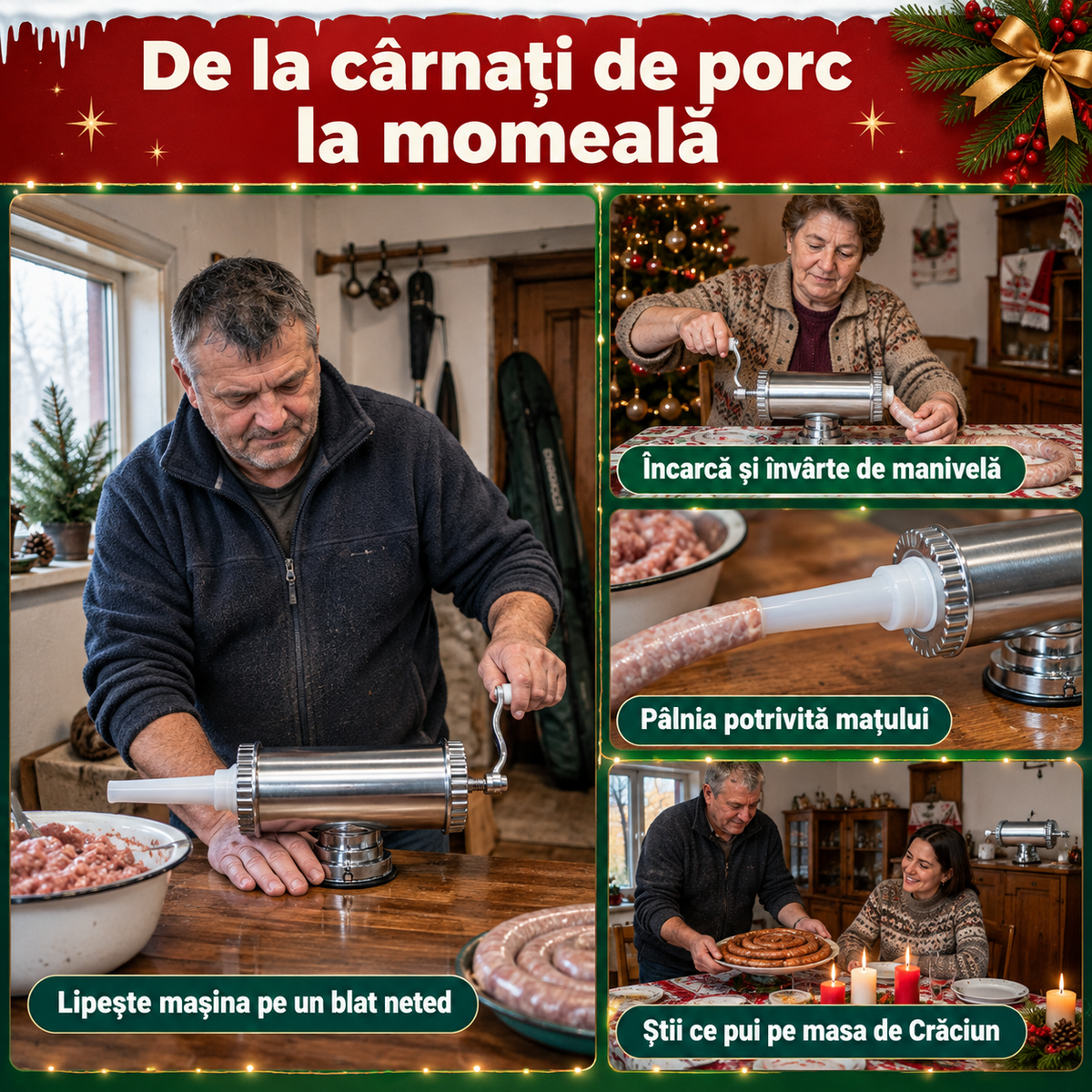 masina de carnati premium