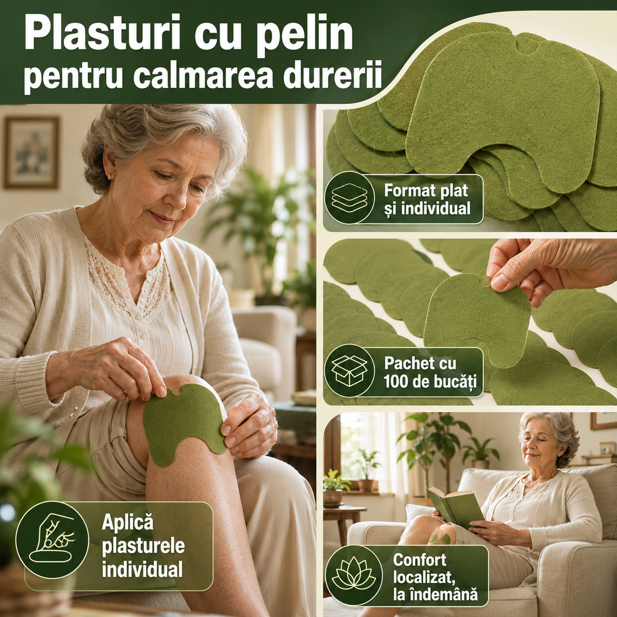 100 plasturi pelin