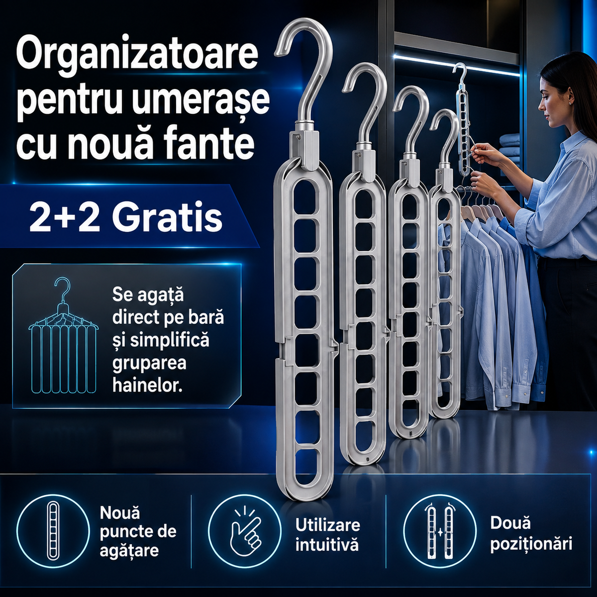 2+2 Gratis organizatoare umerase