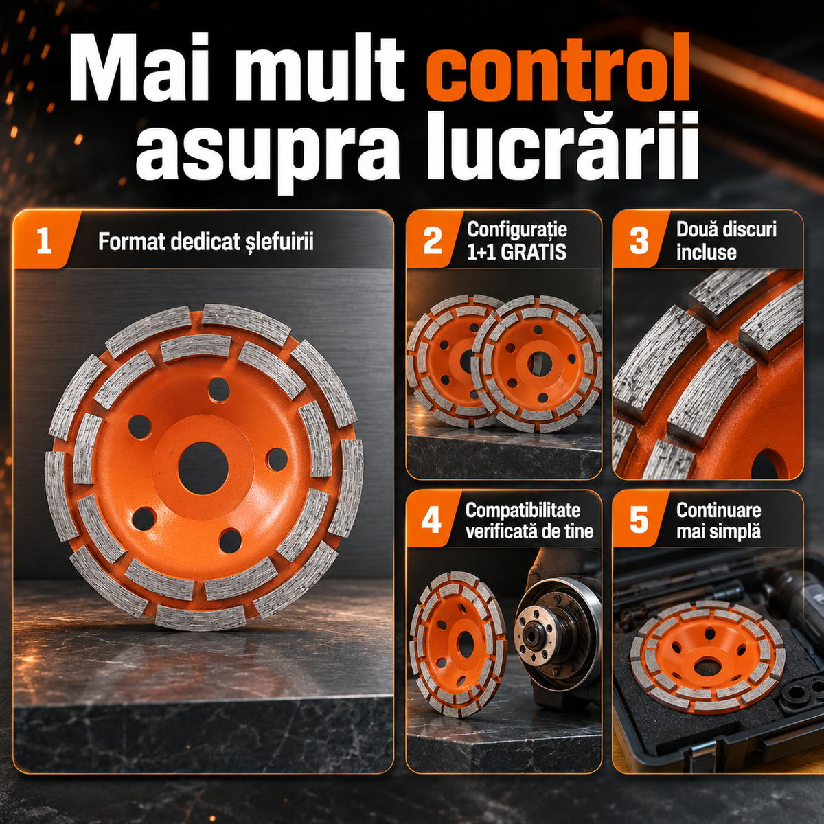 1+1 GRATIS Disc Şlefuire