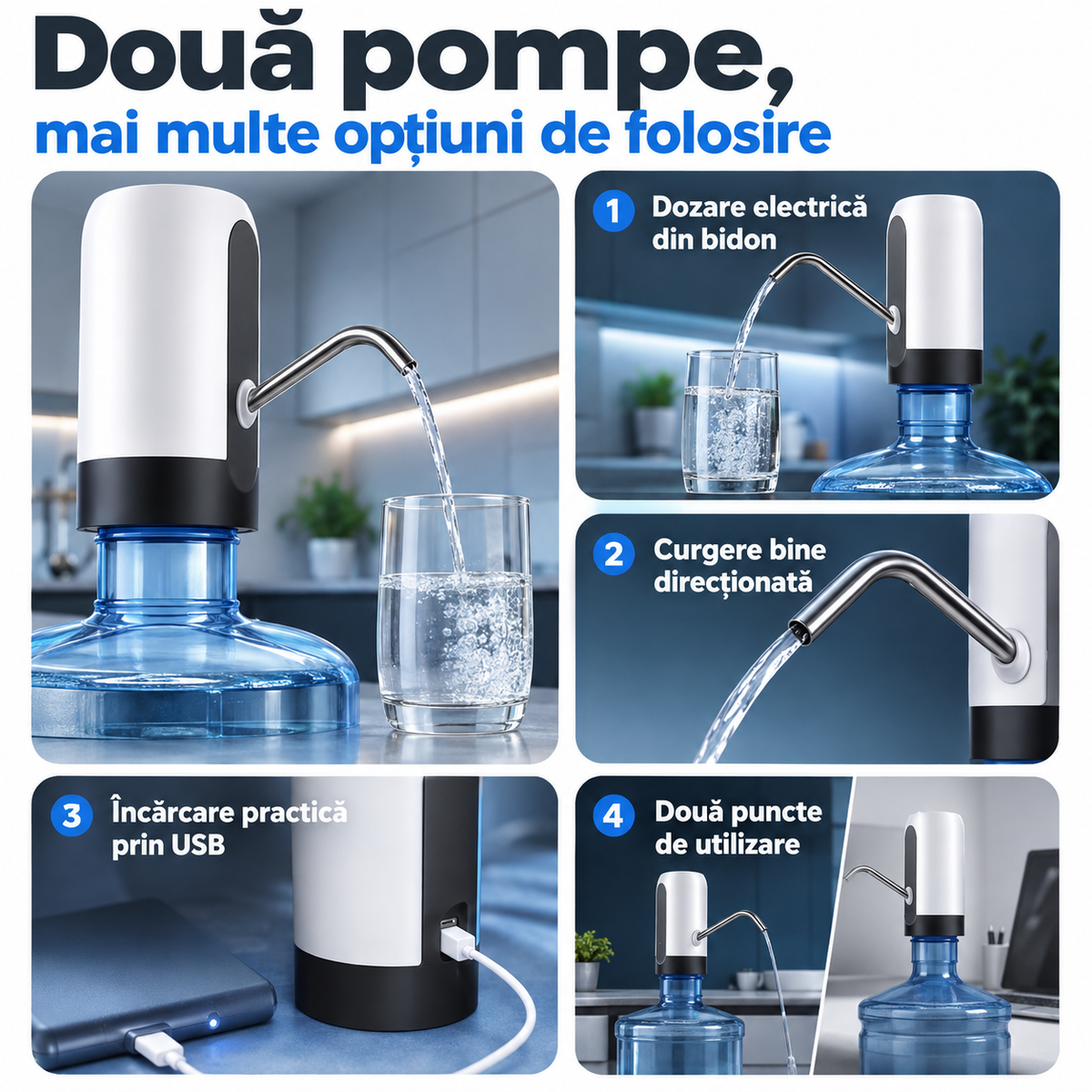 1+1 GRATIS pompa electrica bidon