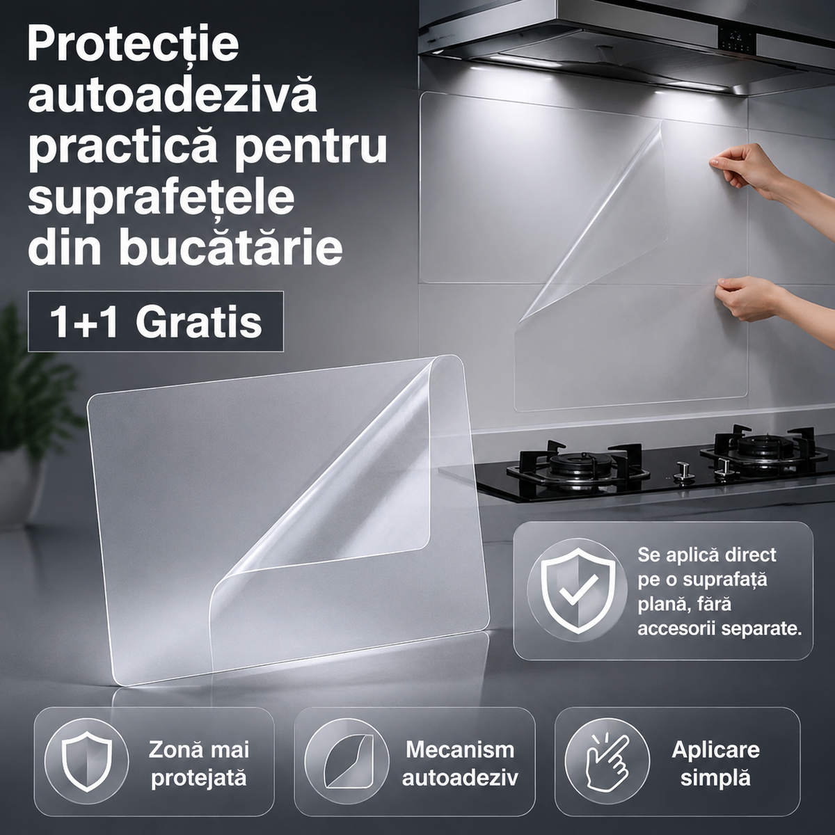 2 autocolante protectie bucatarie