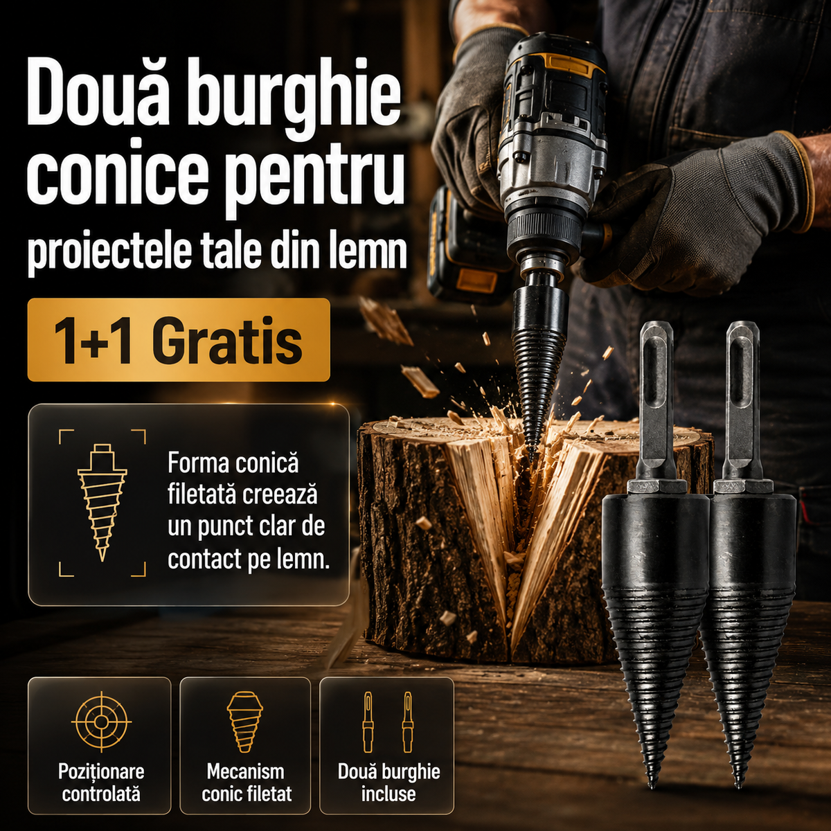 2 burghie conice