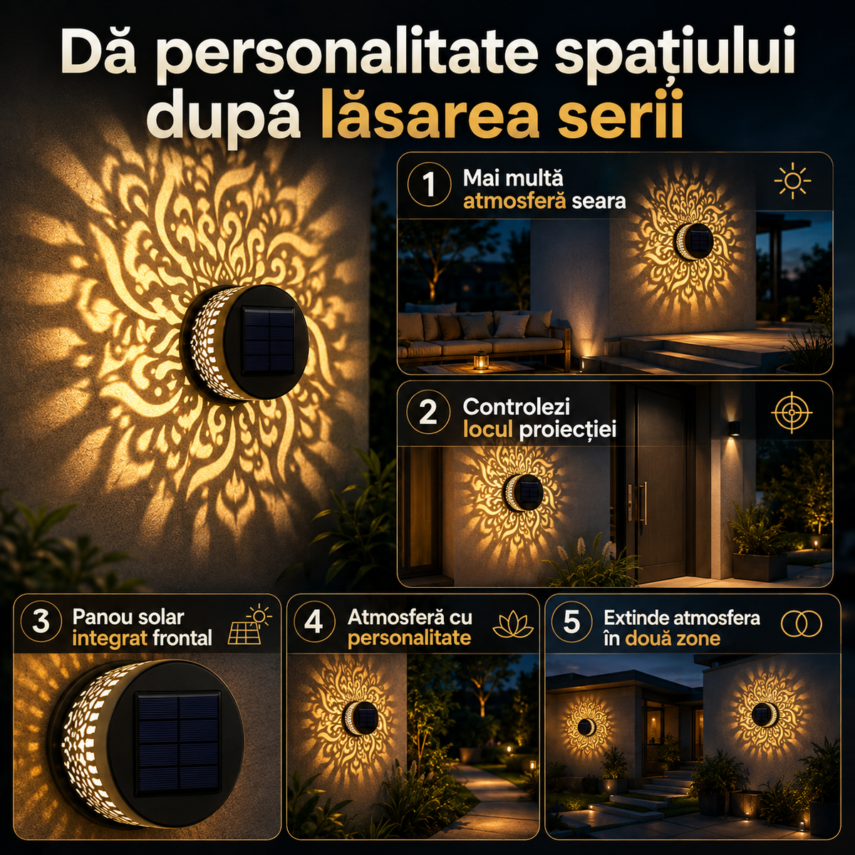 lampa solara mandala