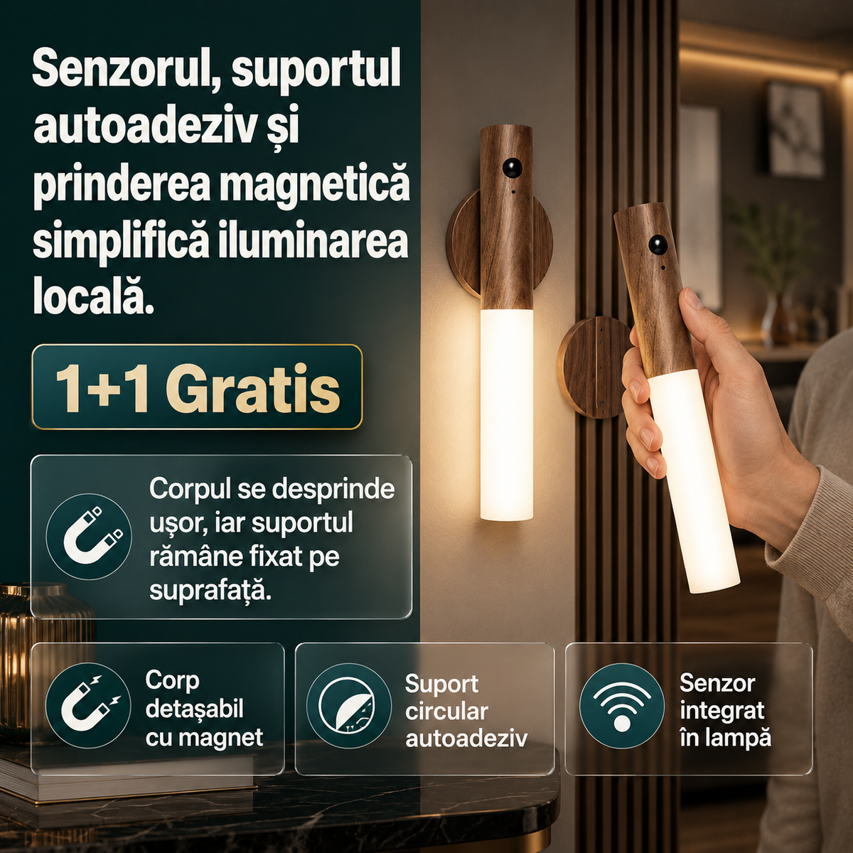 lampa perete senzor
