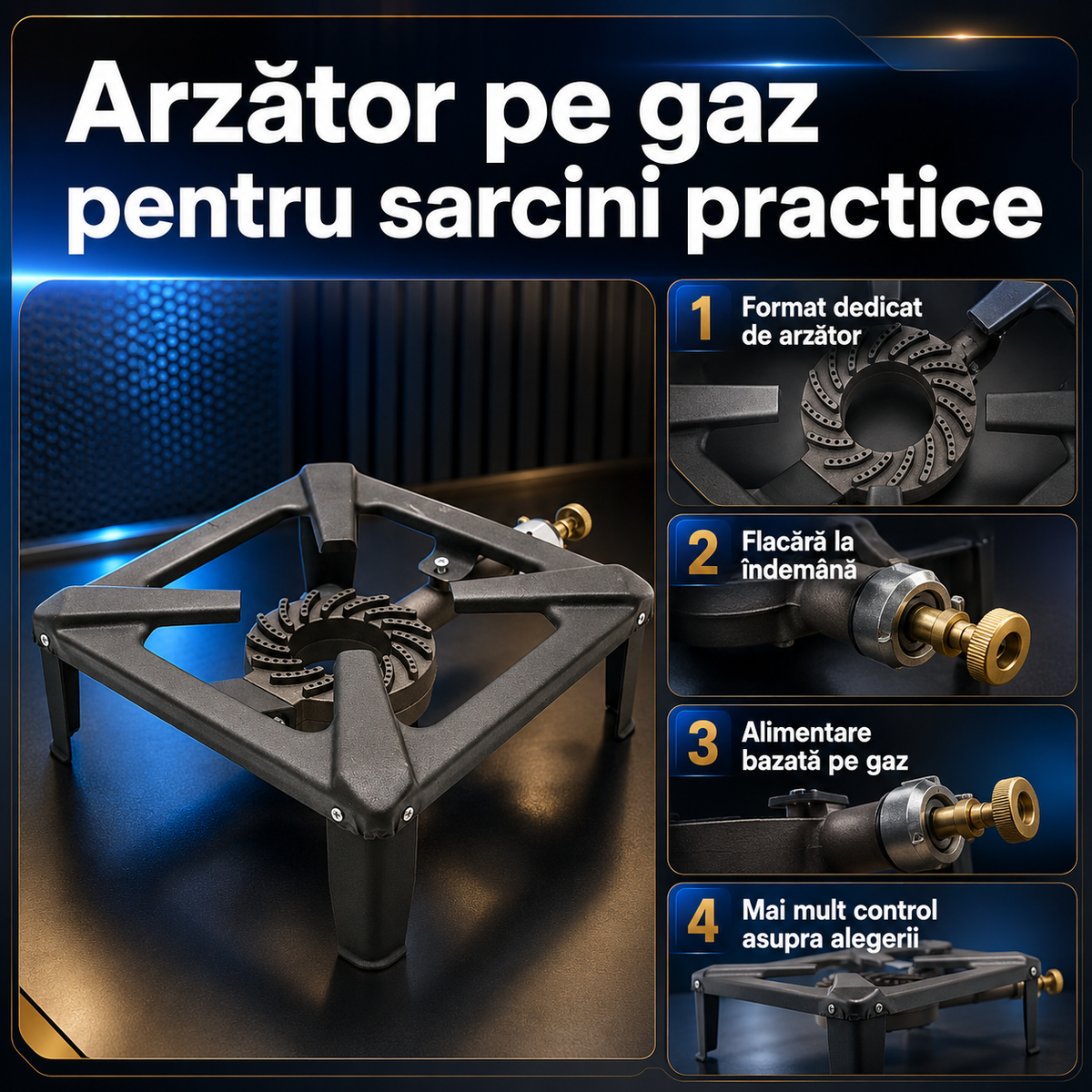 arzător pe gaz