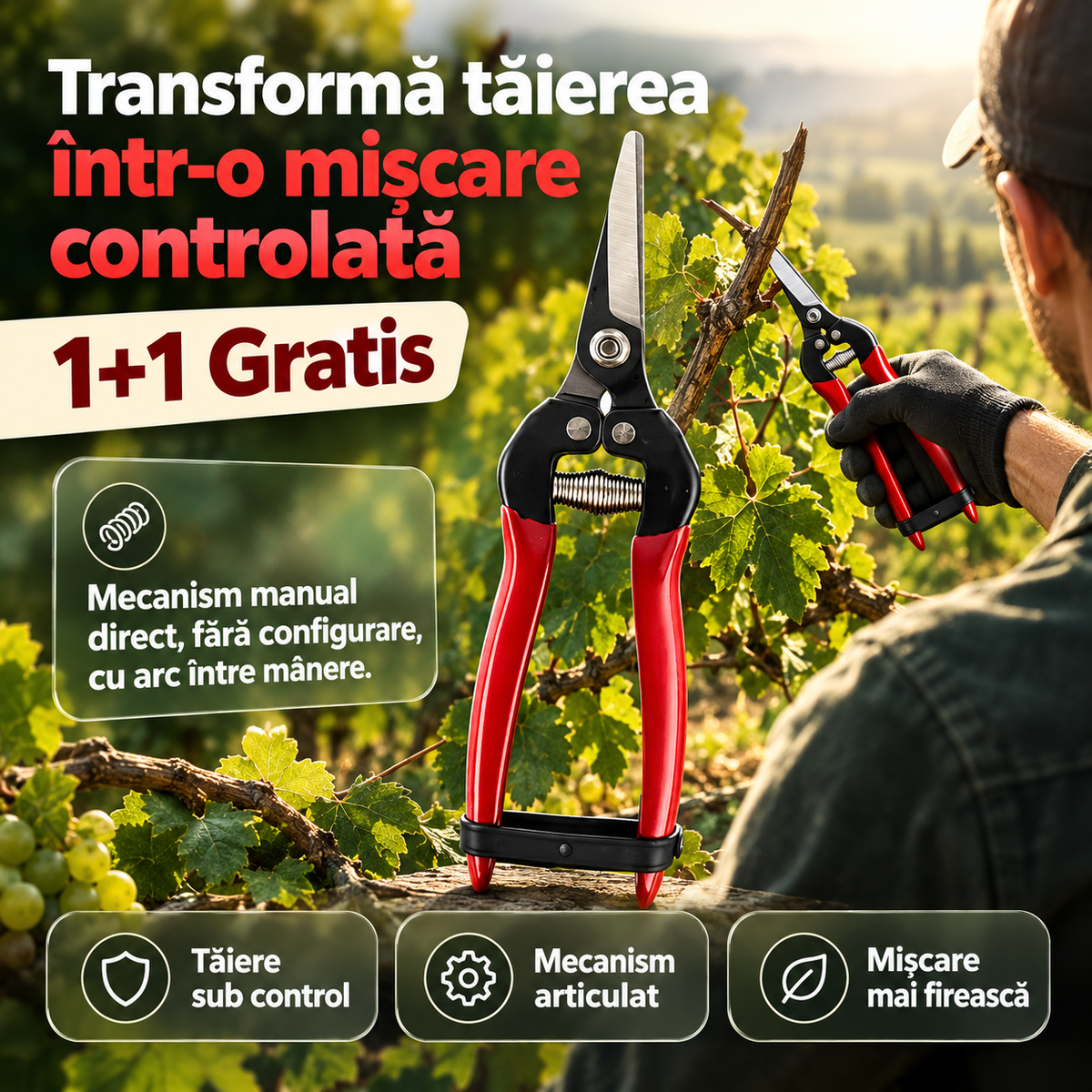 1+1 gratis foarfeca de vie