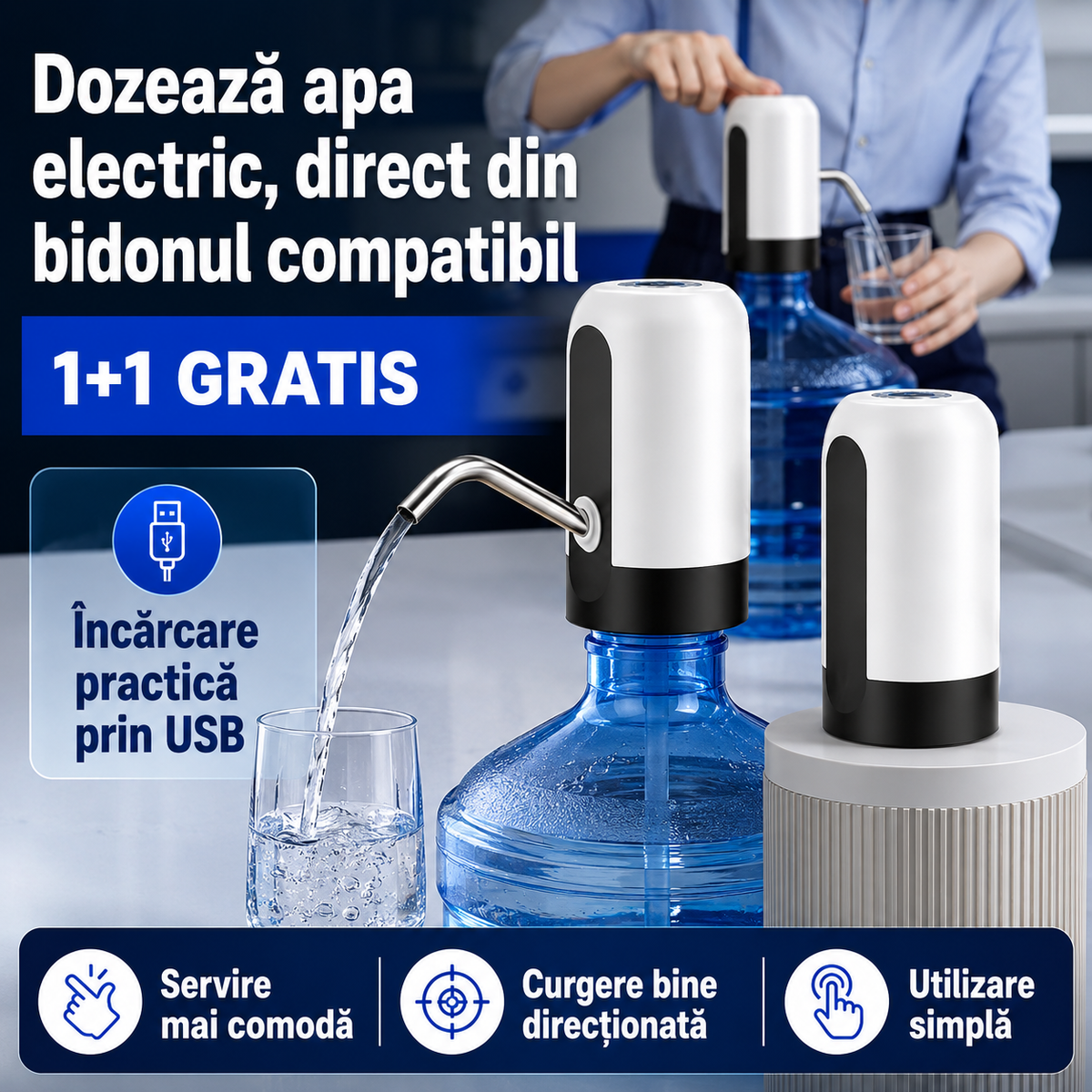 1+1 GRATIS pompa electrica bidon