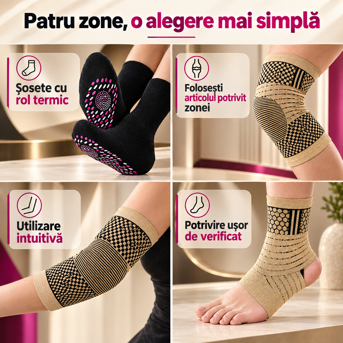 sosete termice+genunchiera+cotieră+glezniera