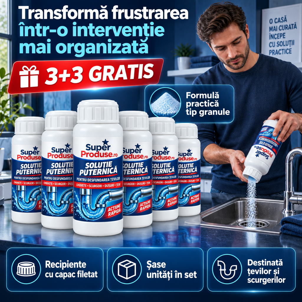 6 solutii desfundat tevi profesionala