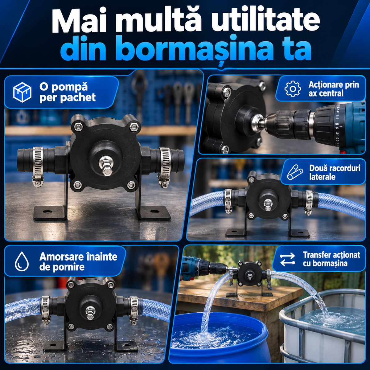 pompa transfer lichide pentru bormasina
