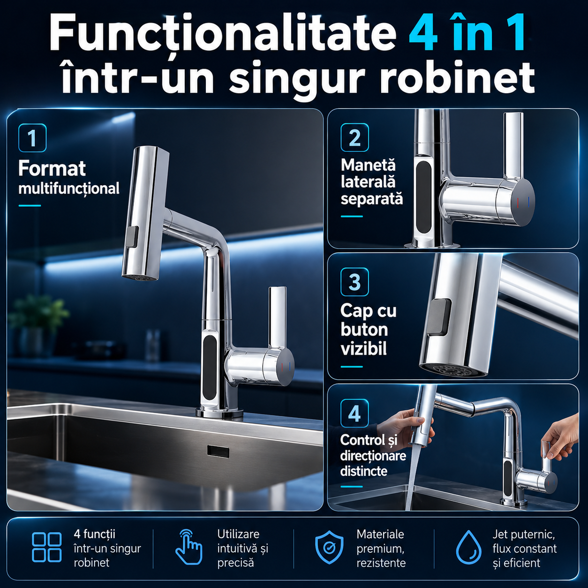 robinet multifunctional 4 in 1