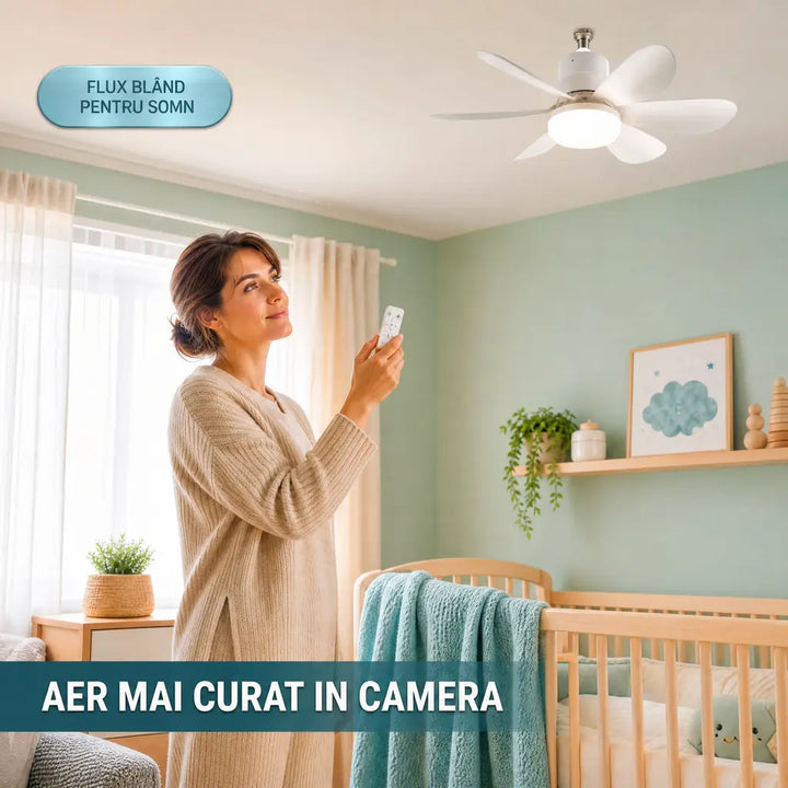 Lampa cu Ventilator LED 40W AuraNest