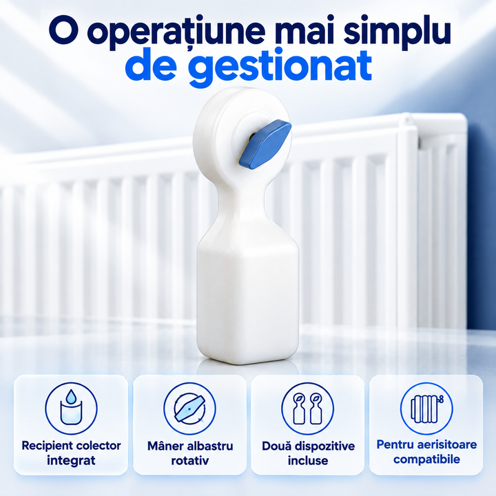 1+1 GRATIS Cheie de aerisire calorifer cu recipient colector