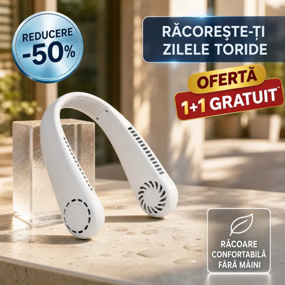 2 ventilatoare portabile de gat