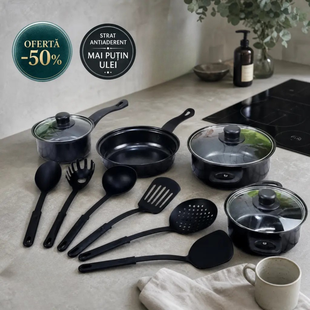 set bucatarie 13 piese