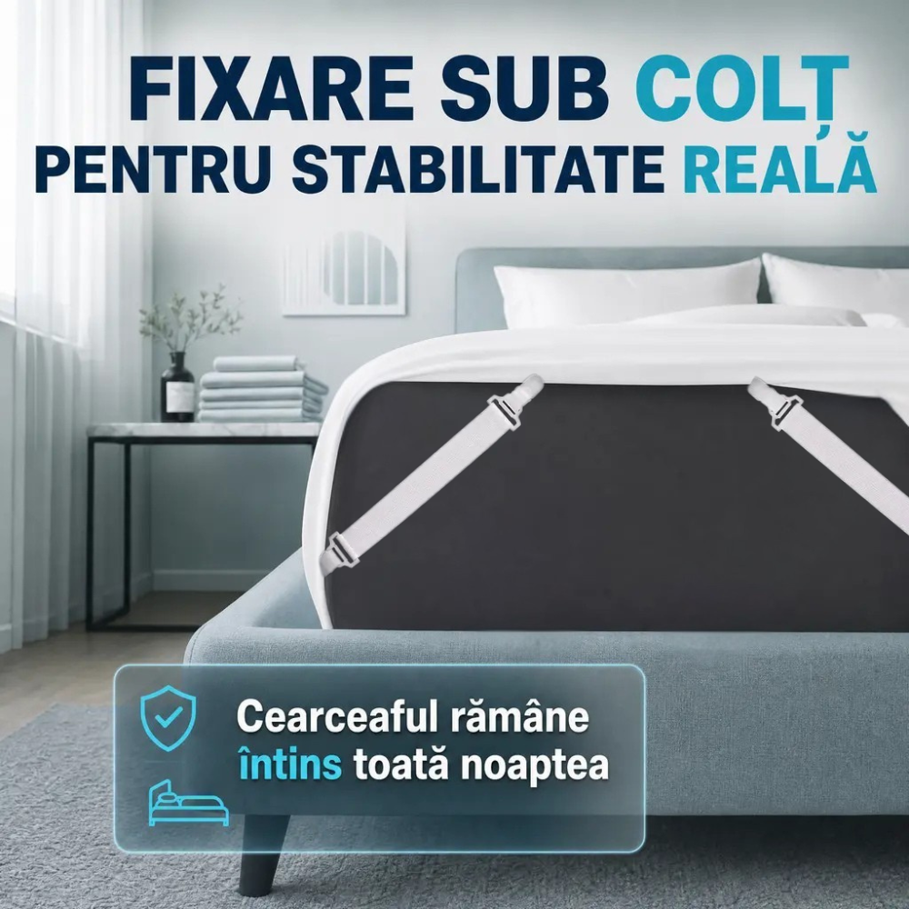 1+1 set clips-uri fixare cearceaf