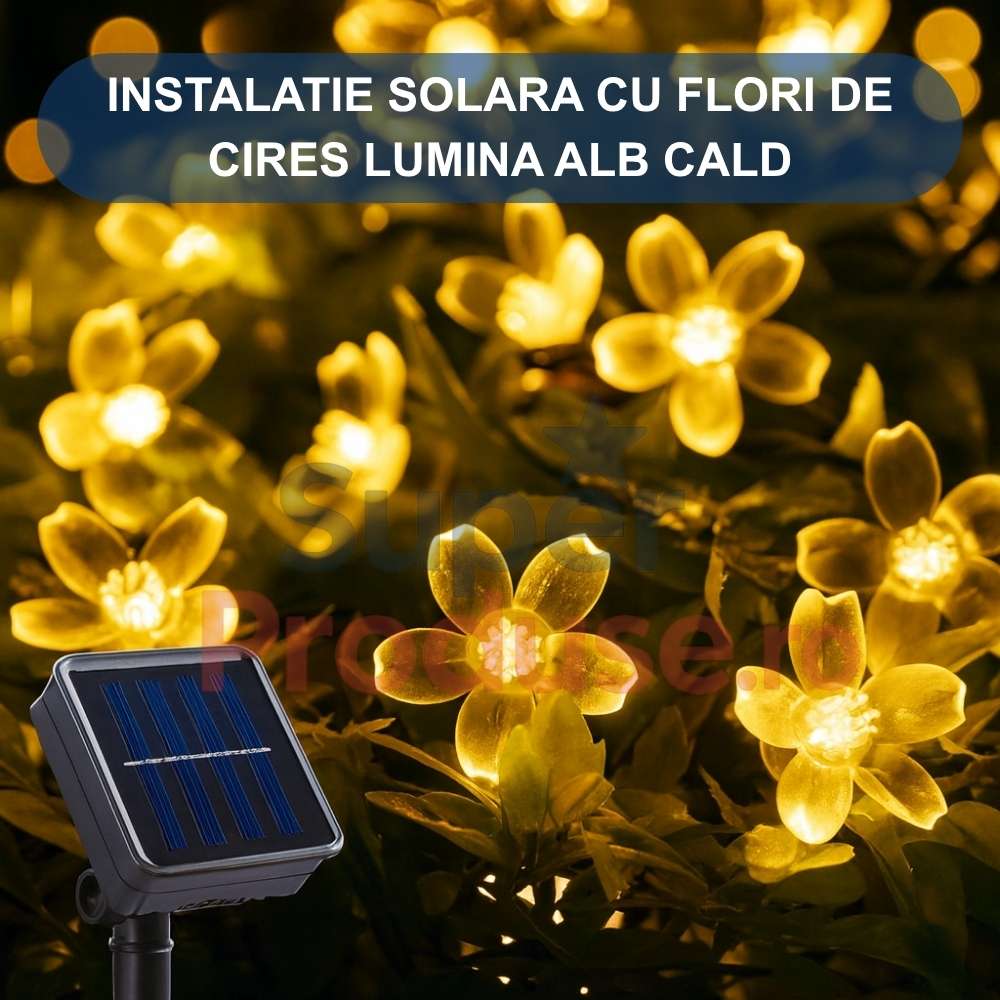 instalatie flori cires calda