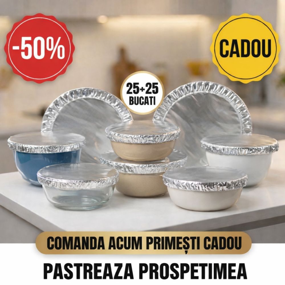 Oferta -50% 50 capace aluminiu