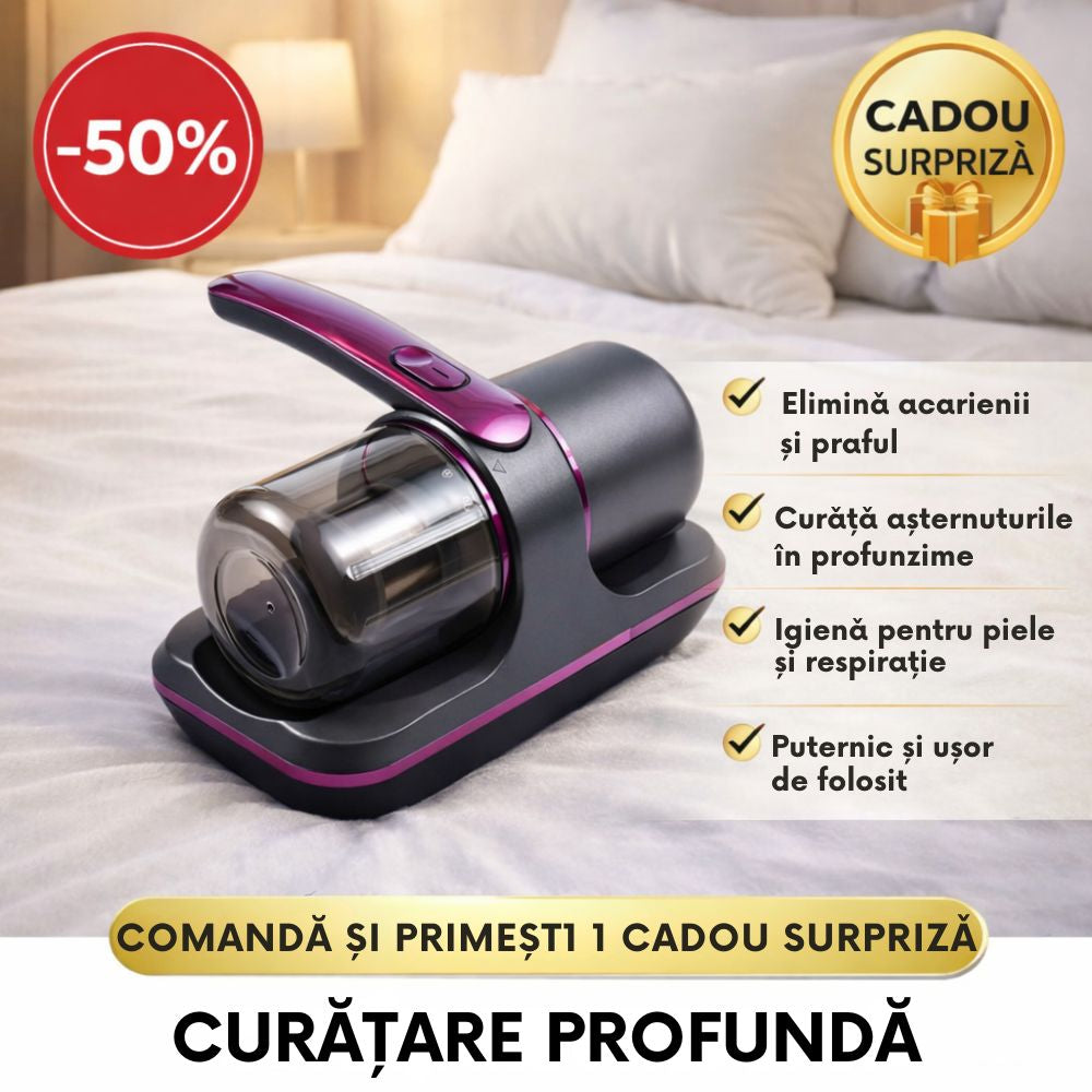 Oferta -50% aspirator antiacarieni+cadou