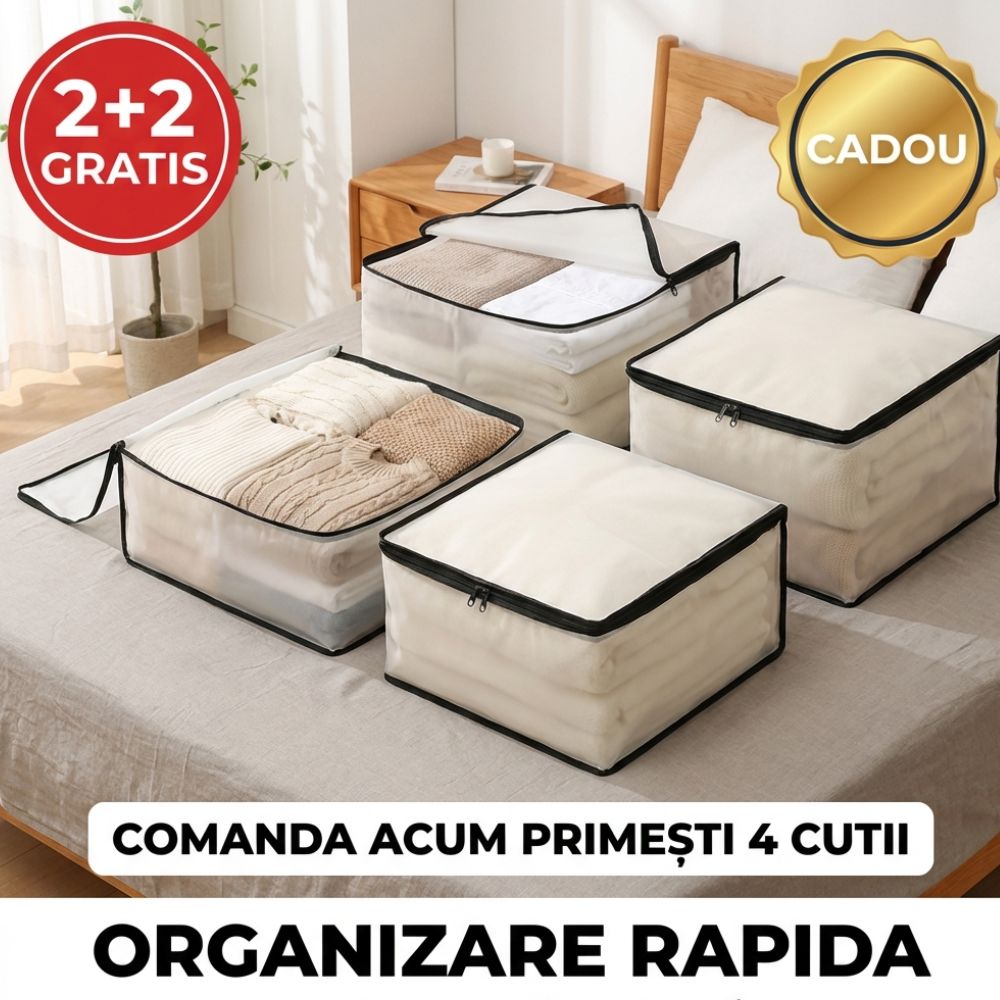 Oferta -50% 4 cutii depozitare
