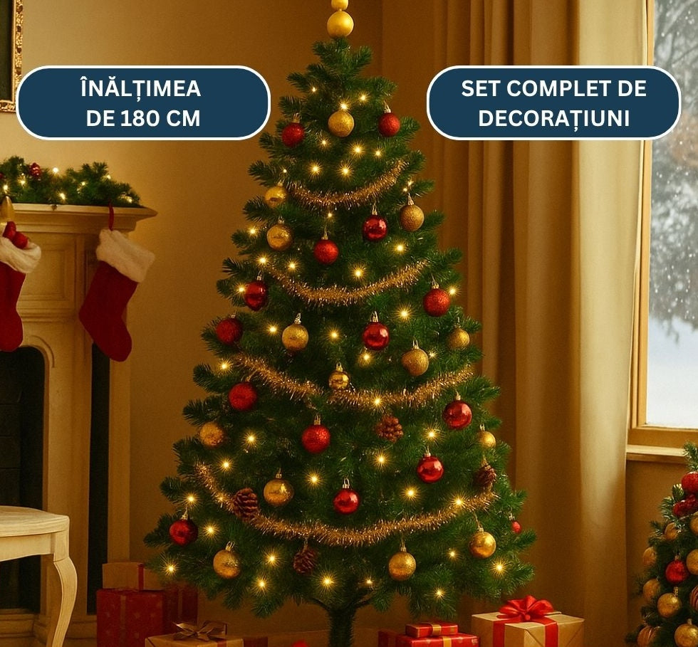 Oferta -50% brad cu decoratiuni