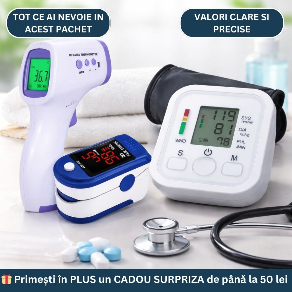 Oferta -50% 3 dispozitive pachet sanatate+cadou