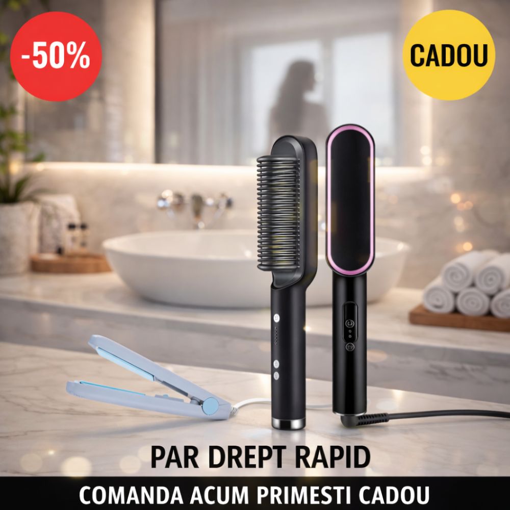 Oferta -50% perie+placa par