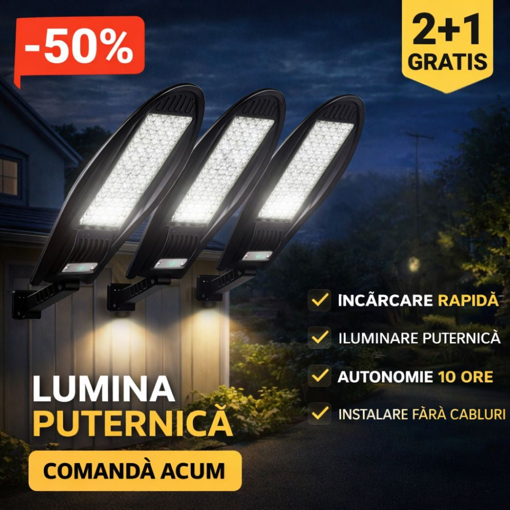 Oferta -50% 3 lampi solare