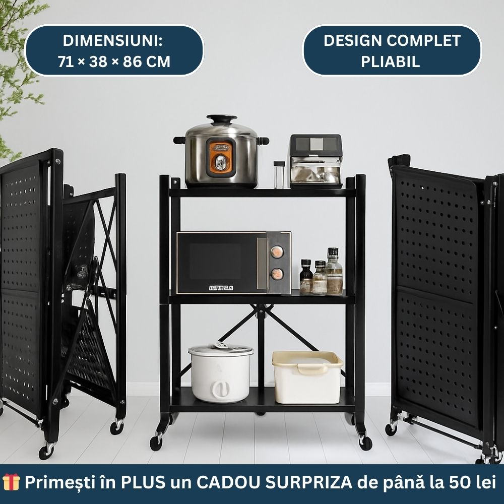 Oferta -50% raft metalic pliabil+cadou
