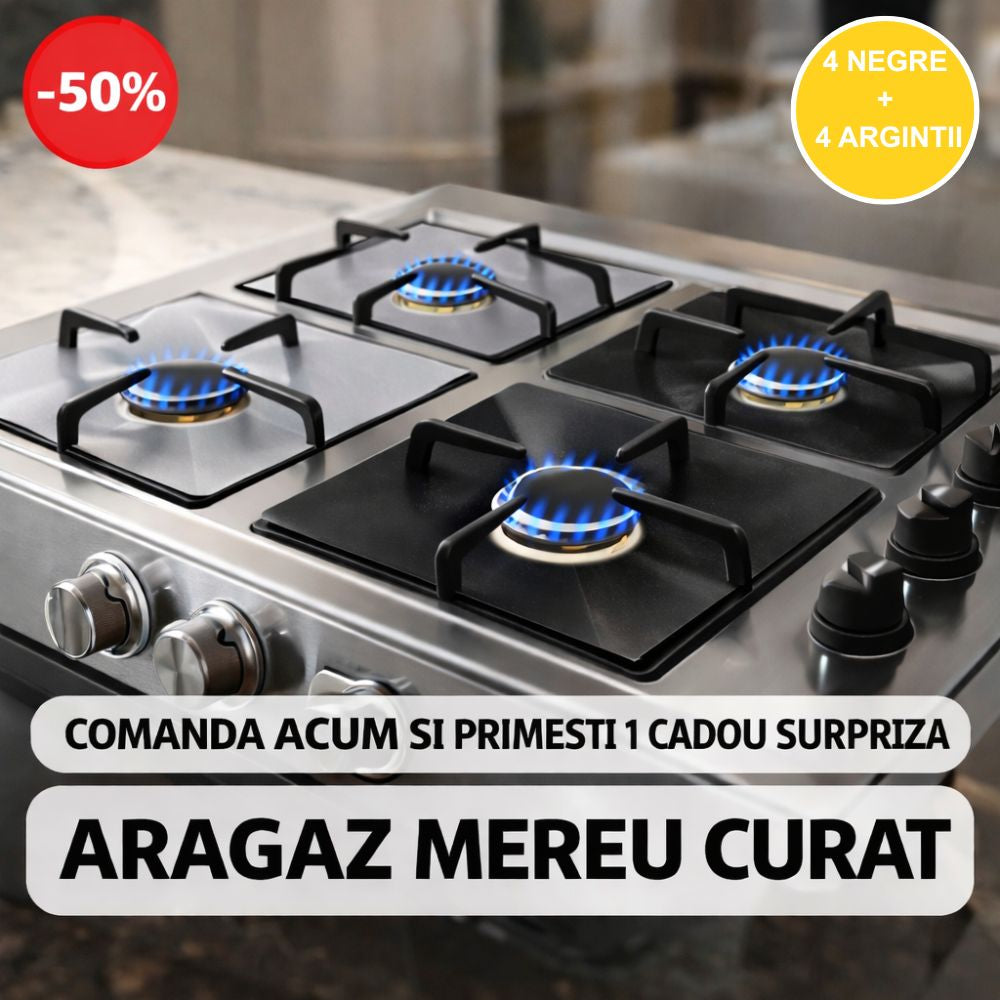 folii aragaz 4 negre+4 argintii