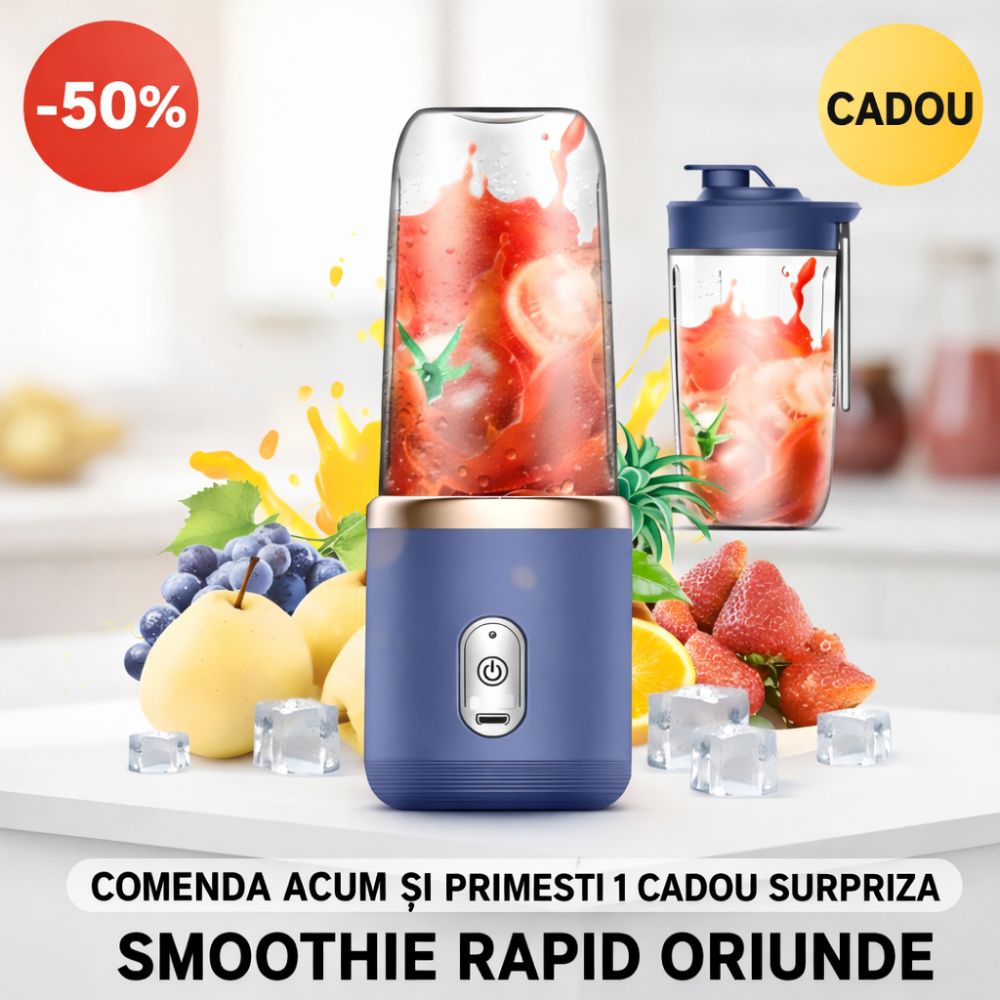 Oferta -50% mini blender 400ml+cadou